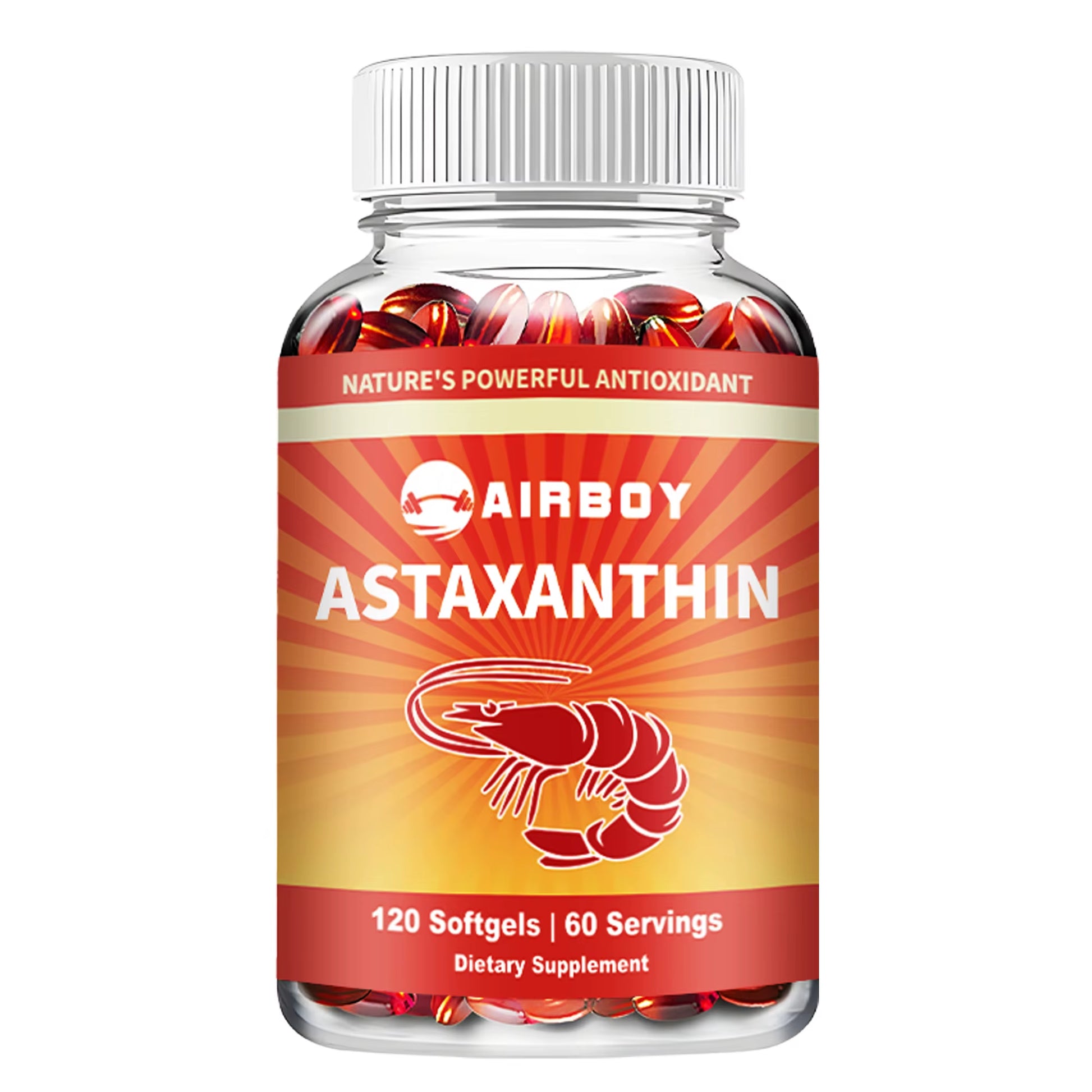 Astaxanthin Supplement - Heart Health, Accelerates Metabolism, Supporting Eye, Joint & Skin Health - 120 Capsules